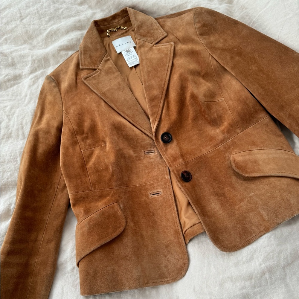 VINTAGE CELINE SUEDE JACKET BLAZER